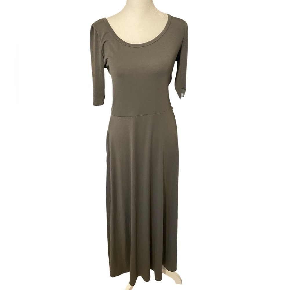 Lularoe Gray Anna dress size small